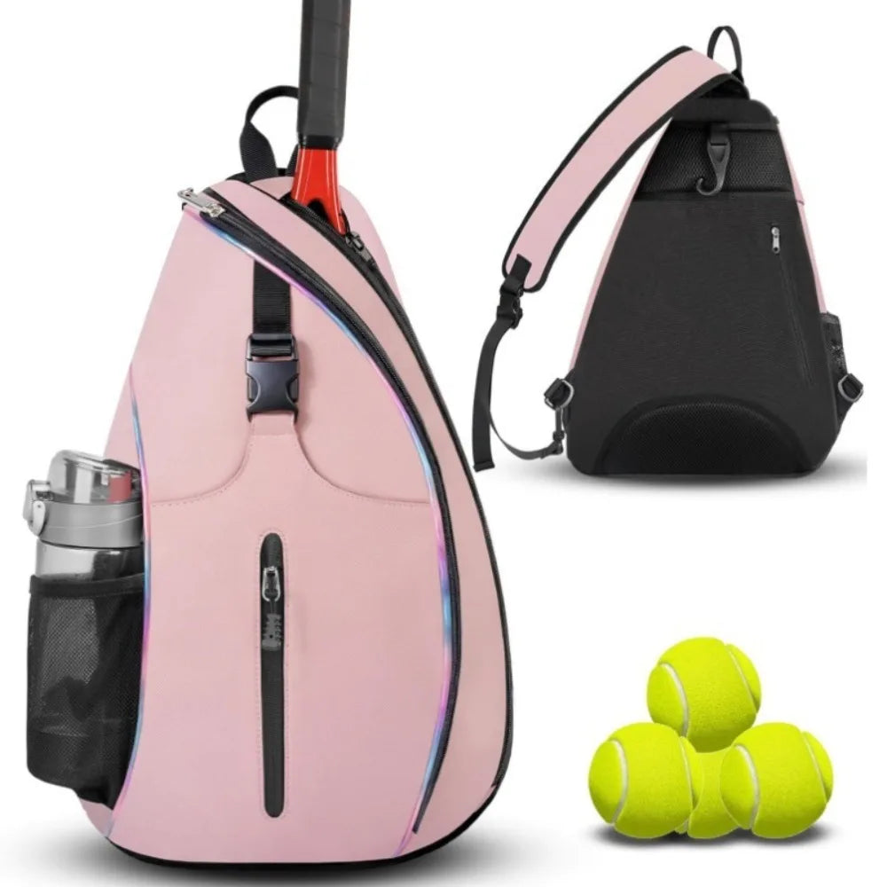 Zipper Closure Pickleball Rackets Backpack Reversible Strong Tennis Racket Carrying Bag Durable Large Capacity