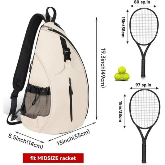 Zipper Closure Pickleball Rackets Backpack Reversible Strong Tennis Racket Carrying Bag Durable Large Capacity