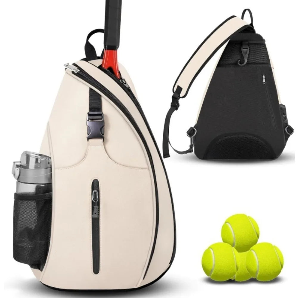 Zipper Closure Pickleball Rackets Backpack Reversible Strong Tennis Racket Carrying Bag Durable Large Capacity